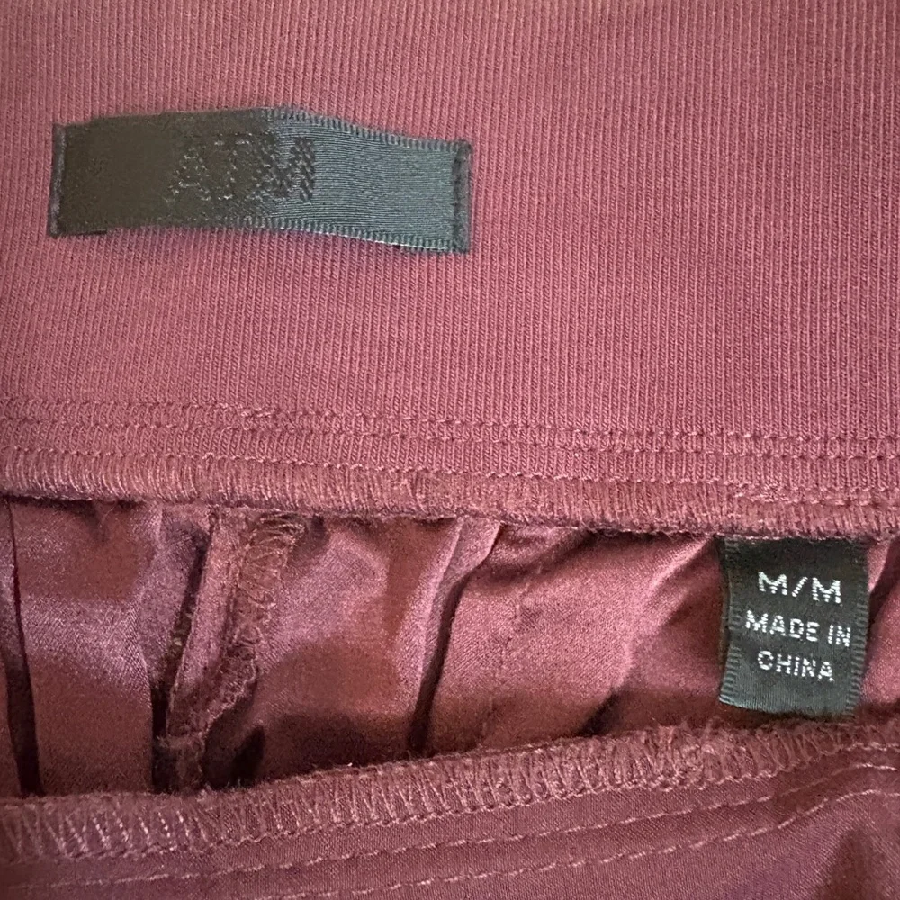 ATM Silk Charmeuse Frayed Trim Joggers - NEW! - Picture 16 of 17